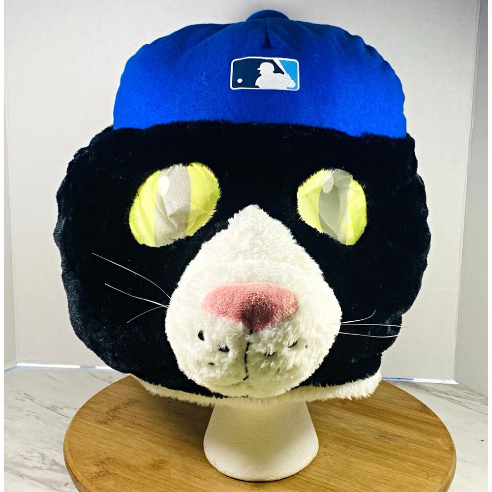 Tampa Bay Rays TB MLB Black Plush Cat Bed Igloo/Cave Covered Hooded